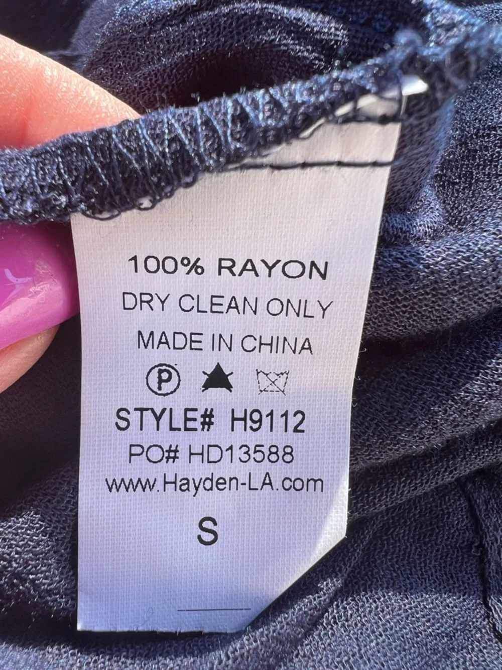 Hayden Los Angeles
Small Navy Embroidered Maxi
Dress Tie Waist Rayon Boho
NWT - Picture 3 of 8